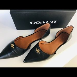 Pointed toe Coach flat. Size 10